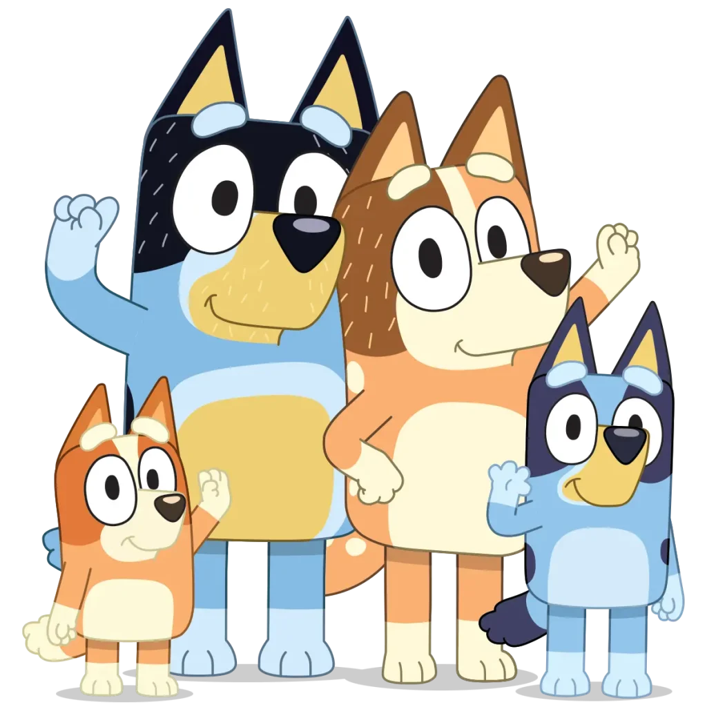 Free Printable Bluey Family Coloring Pages