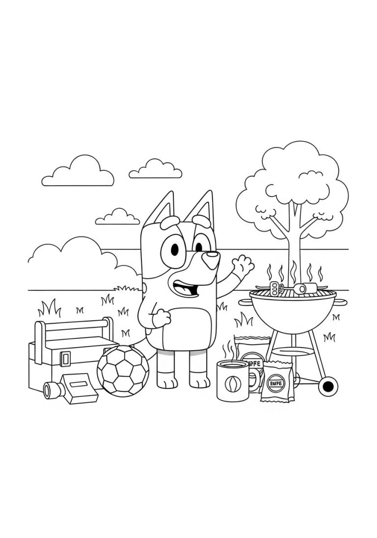 Bluey Coloring Pages – Dad’s Favorite Things
