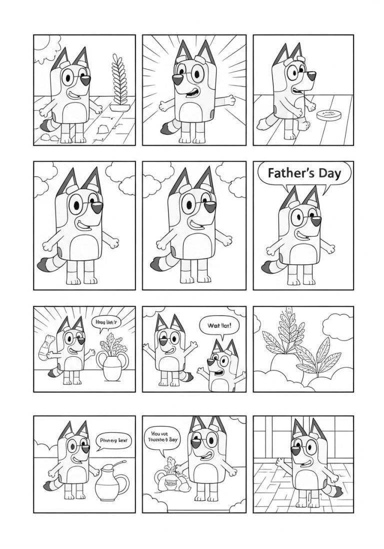 Bluey Father's Day GIF Style Page