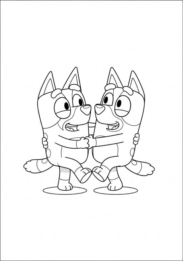 Granny Janet Rita are Dancing Together Bluey Granny PDF 1