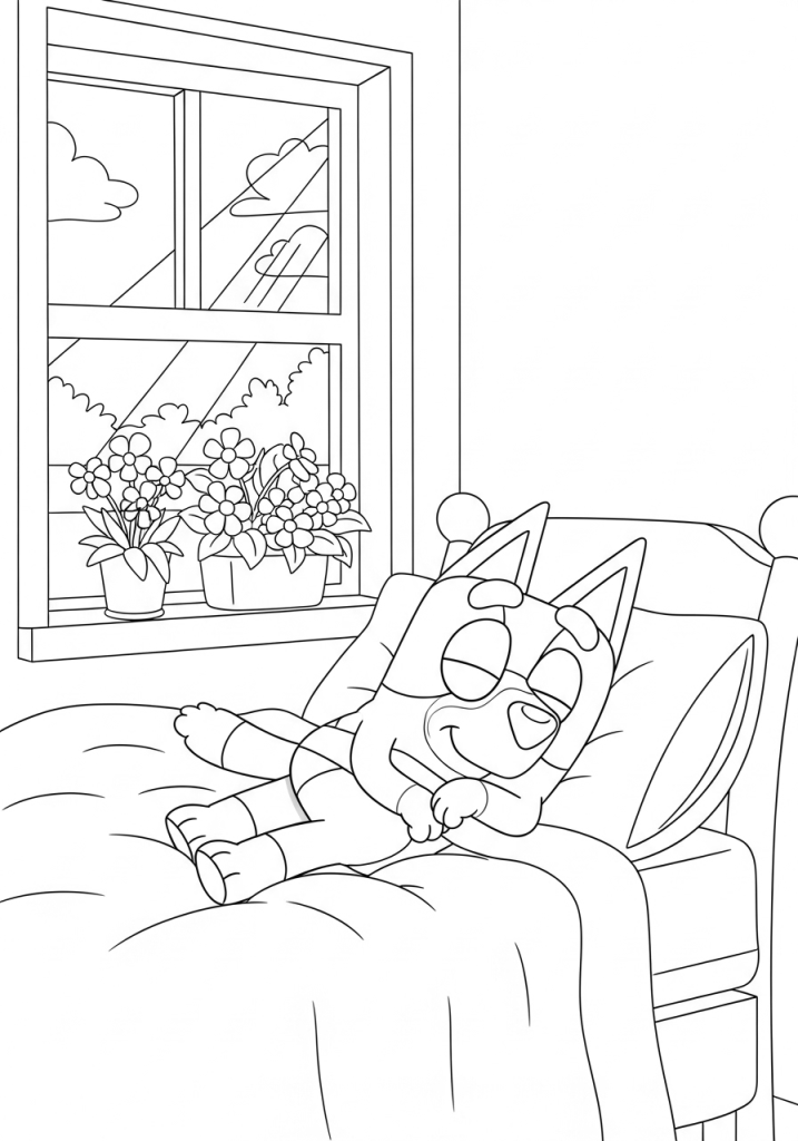 Granny Janet is Sleeping Peacefully in Her Bed.