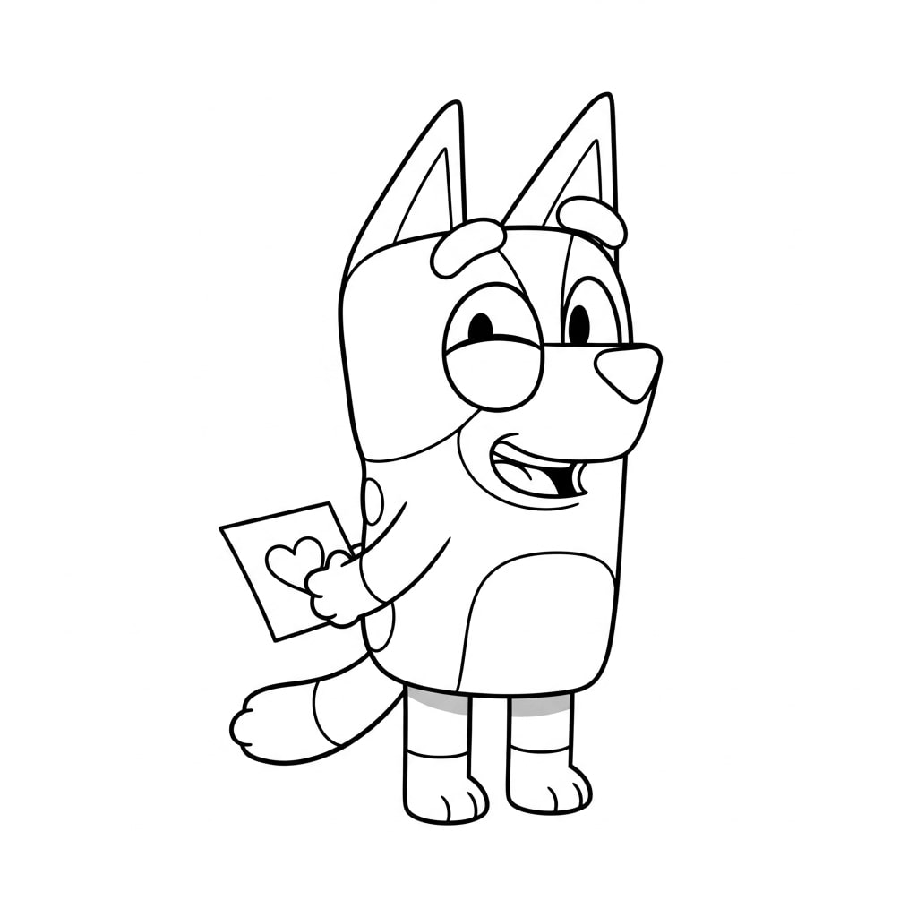 10 Bluey Hiding a Valentine Note