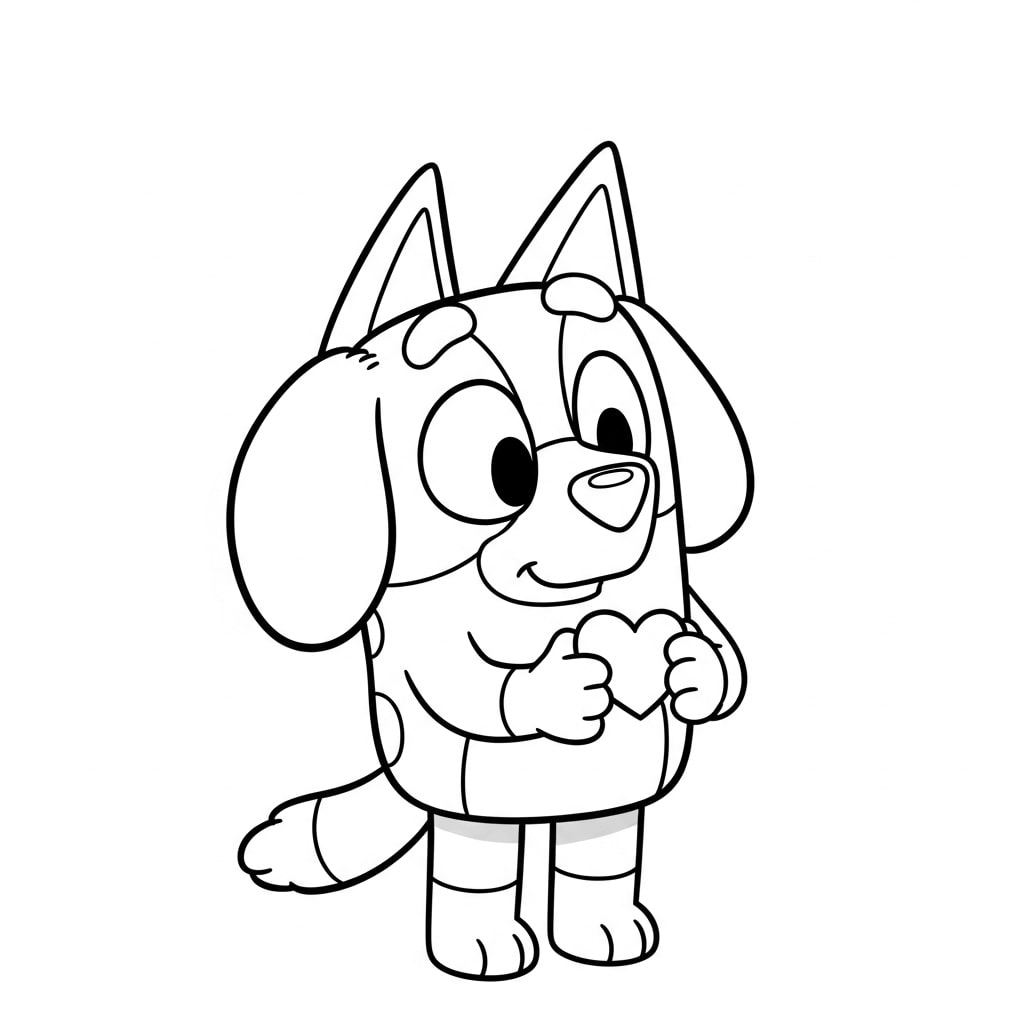 Muffin Holding a Tiny Heart
