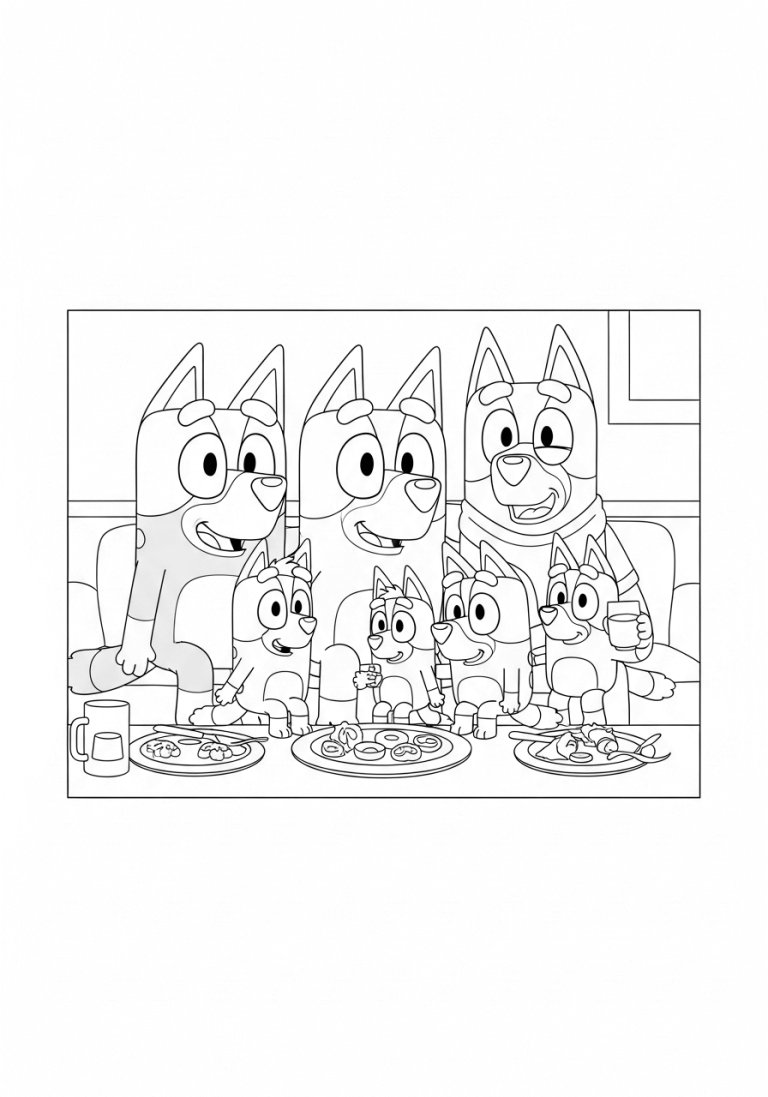 Bluey’s Family Dinner
