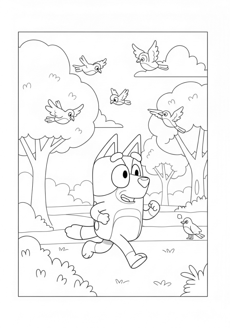 Bingo Running in the Park