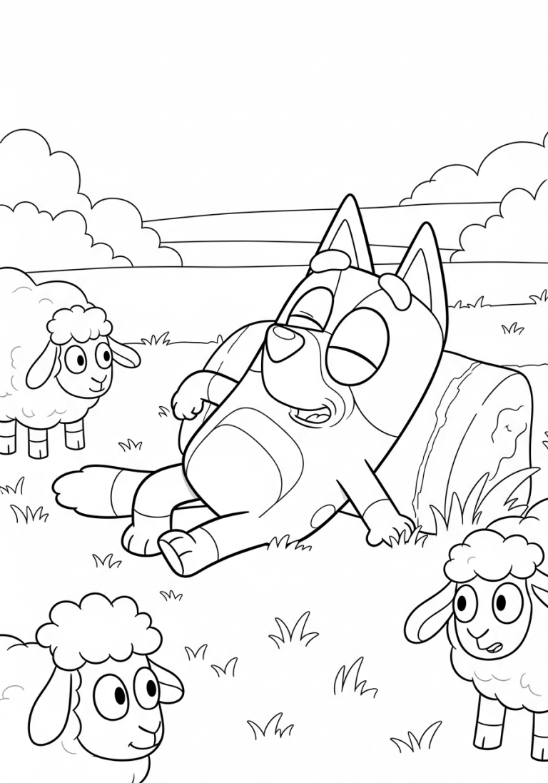 Bingo Lying on the Grass