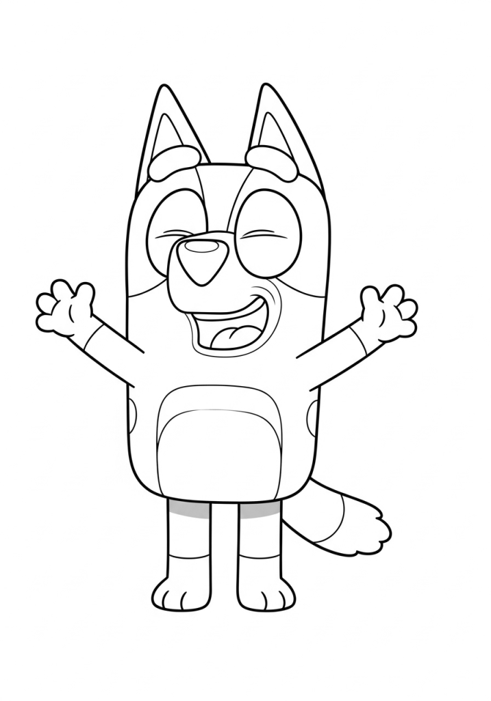 bluey loughing