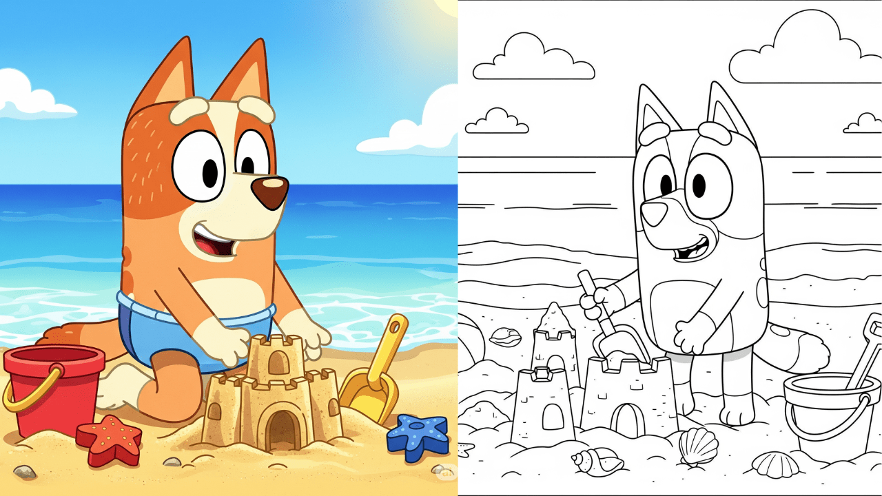 Bingo Coloring Pages (Free PDF Printables)
