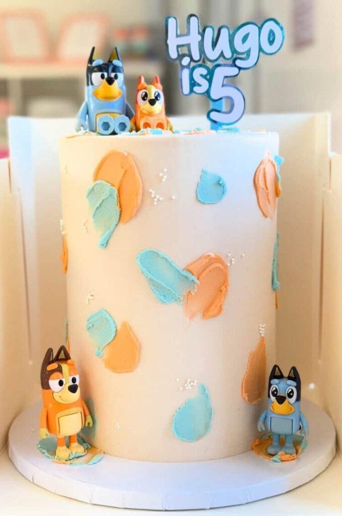 10+ Cute & Creative Bluey Cake Ideas for a Memorable Birthday Party 11 Bluey Tiered Cake + Smash Cake